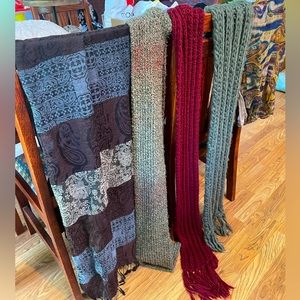 Lot of 5 Scarves (4 basic, 1 infinity)